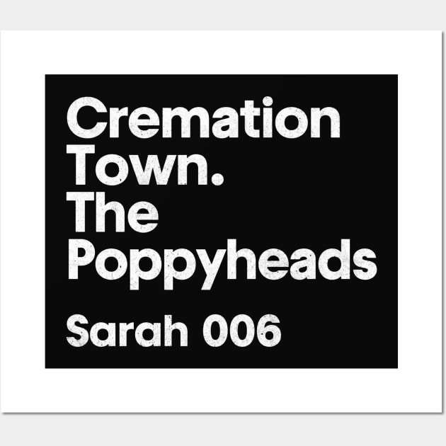 Sarah 006 - Cremation Town - Minimalist Fan Design Wall Art by saudade